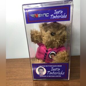 Vintage NSYNC Justin Timberlake limited edition collectible bear